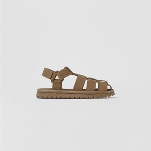 Zara kids *new* suede/leather fisherman sandals size 32